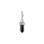 Thomas Sabo Charm pendant hexagon with Onyx silver blackened