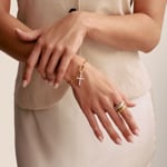 Thomas Sabo Charm-Anhänger Kreuz mit Steinen Connect Silber - CC1203-051-14