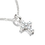 Thomas Sabo Pendentif Charm croix avec pierres blanches Connect argent - CC1206-051-14