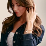 Thomas Sabo Pendentif Charm croix avec pierres blanches Connect argent - CC1206-051-14