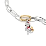 Thomas Sabo Charm-Anhänger mit Perle Snoopy & Woodstock Santa Edition PEANUTS Connect Vergoldung - CC1308-427-14