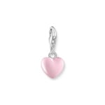Thomas Sabo Charm-Anhänger pinkes Herz Silber