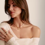 Thomas Sabo Charm-Anhänger Rosenblüte Connect vergoldet - CC1263-413-39