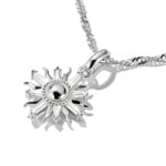 Thomas Sabo Pendentif Charm soleil avec pierres blanches Connect argent - CC1246-051-14