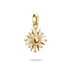 Thomas Sabo Charm-Anhänger Sonne mit Steinen Connect vergoldet