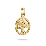 Thomas Sabo Charm pendant Tree of Love with stones Connect gold-plated - CC1262-414-14