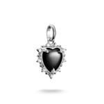Thomas Sabo Charm pendant black vintage heart Connect silver