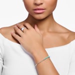Thomas Sabo Charm bracelet with Turquoiseen beads and chain links silver - A2099-404-17