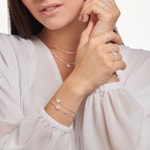 Thomas Sabo Charm club bracelet vintage Opal-imitation pink shimmering - A2023-166-7-L19V