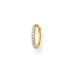Thomas Sabo Charm Club Einzel Creole weisse Steine gold