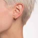 Thomas Sabo Charm Club Einzel Creole weisse Steine roségold - CR659-416-14