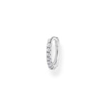 Thomas Sabo Charm Club Einzel Creole weisse Steine silber