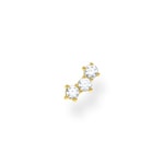 Thomas Sabo Charm Club Einzel Ohrstecker weisse Steine gold