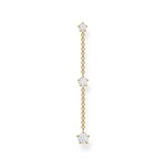 Thomas Sabo Charm Club Einzel Ohrring weisse Steine gold - H2150-414-14