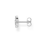 Thomas Sabo Charm Club Clou d'oreille unique fleur pierres blanches - H2196-051-14