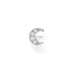 Thomas Sabo Charm Club Einzel Ohrstecker Mond pavé silber