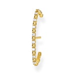 Thomas Sabo Charm Club Einzel Ohrstecker weisse Steine gold
