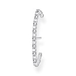 Thomas Sabo Charm Clou d'oreille unique Pierres blanches argent