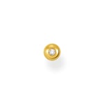 Thomas Sabo Charm Club Clou d'oreille unique pierre blanche or - H2130-414-14