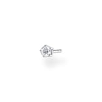 Thomas Sabo Charm Club  Einzel Ohrstecker weisser Stein klein silber