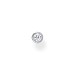 Thomas Sabo Charm club single stud earrings white stone silver - H2136-051-14