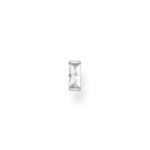 Thomas Sabo Charm Club Einzel Ohrstecker weisser Stein silber
