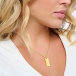 Thomas Sabo Charm Club Kette Column-Tag vergoldet - KE2141-413-39-L45V