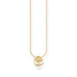 Thomas Sabo Charm Club Chaîne Tree of Love avec pierres blanches or - KE2126-414-14-L45V