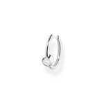 Thomas Sabo Charm Club Ohrklemme weisser Stein silber