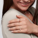 Thomas Sabo Charm Club Ring Tree of Love mit weissen Steinen roségold - TR2375-416-14