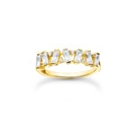Thomas Sabo Charm Club Ring weisse Steine gold