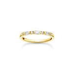 Thomas Sabo Charm Club Ring weisse Steine gold