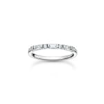 Thomas Sabo Charm Club Ring weisse Steine silber