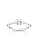 Thomas Sabo Charm club Ring white stone silver - TR2313-051-14