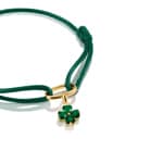 Thomas Sabo Charm Trèfle Avec Nanocristal Vert En Forme De Cœur – Connect - CC1326-M01-6