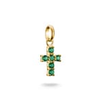 Thomas Sabo Charm Croix Avec Nanocristal Vert – Connect