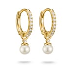 Thomas Sabo Classic Pearls Creolen Perle Mit Weissem Zirkonia - CR702-M01-14
