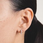 Thomas Sabo Classic TS Hoop Earrings with White Zirconia - CR777-051-14