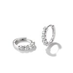 Thomas Sabo Classic TS Hoop Earrings with White Zirconia - CR777-051-14