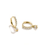 Thomas Sabo Classic TS Hoop Earrings with White Brilliant-Cut Zirconia - CR781-M01-14