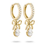 Thomas Sabo Classic TS Hoop Earrings Bow With White Zirconia In Teardrop Shape