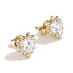 Thomas Sabo Classic TS Ear Studs With White Heart Cut Zirconia - H2315-M01-14