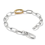 Thomas Sabo Connect Charm bracelet bicolour with Connect link silver - C1204-413-7