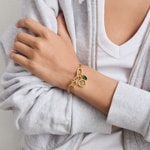 Thomas Sabo Connect Charm-Armband Paperclip Connect Link Goldig - C1205-S02-39