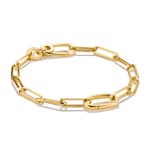 Thomas Sabo Connect Charm-Armband Paperclip Connect Link Goldig