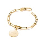 Thomas Sabo Connect Charm-Armband Paperclip Connect Link Goldig - C1205-S02-39