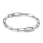 Thomas Sabo Connect Charm-Armband Paperclip Connect Link Silbrig
