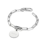 Thomas Sabo Connect Charm-Armband Paperclip Connect Link Silbrig - C1205-M02-21