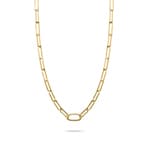 Thomas Sabo Collier Charm Paperclip avec un Connect Link plaqué or