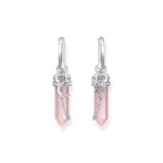 Thomas Sabo Cosmic Amulet Créoles en argent avec pendentif en cristal rose et symboles - CR722-643-9